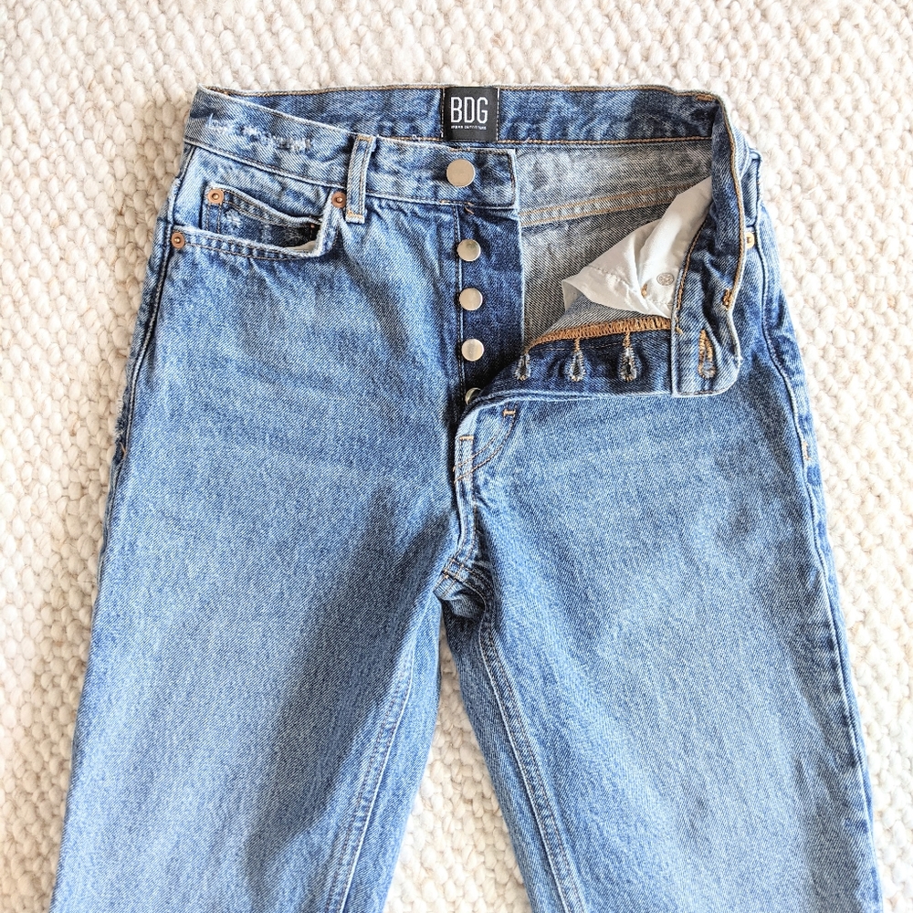 Vintage style bdg high rise straight jeans